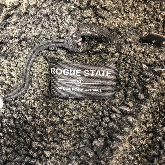 Rogue State Bomber Motorcycle Jacket Coat Sz M - Picture 5 of 7